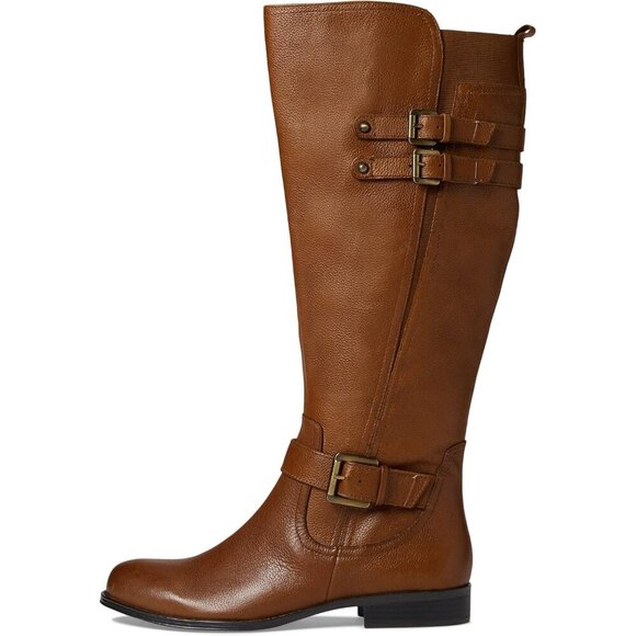 Naturalizer Womens Jessie Knee High Leather Riding Boots Brown, Size 8W - Picture 10 of 14